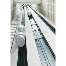 800kg Sala de máquinas elevador panorâmico para shopping center